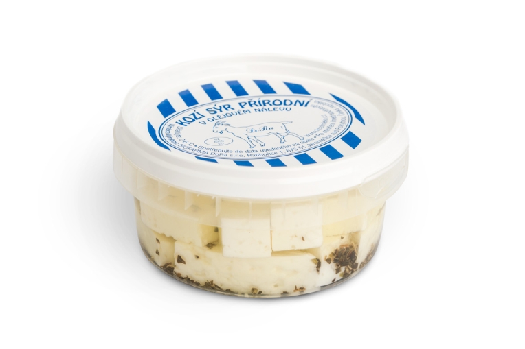 Kozí sýr v olejovém nálevu Bazalka