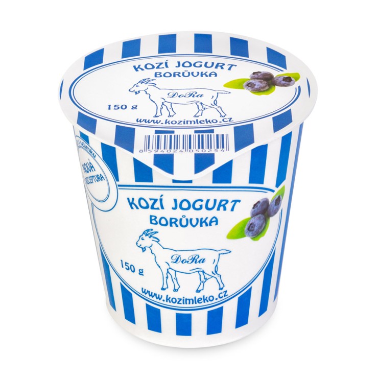 Kozí jogurt borůvka