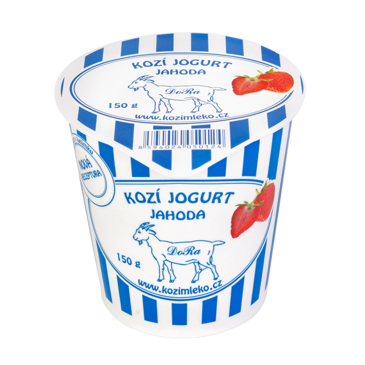 Kozí jogurt jahoda